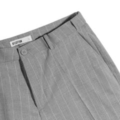 Quần Short Tây Sọc Xám