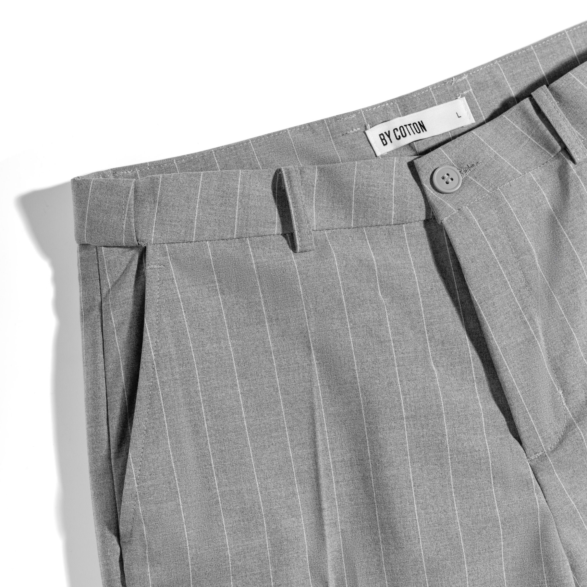 Quần Short Tây Sọc Xám