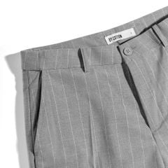 Quần Short Tây Sọc Xám