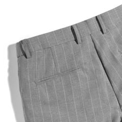 Quần Short Tây Sọc Xám
