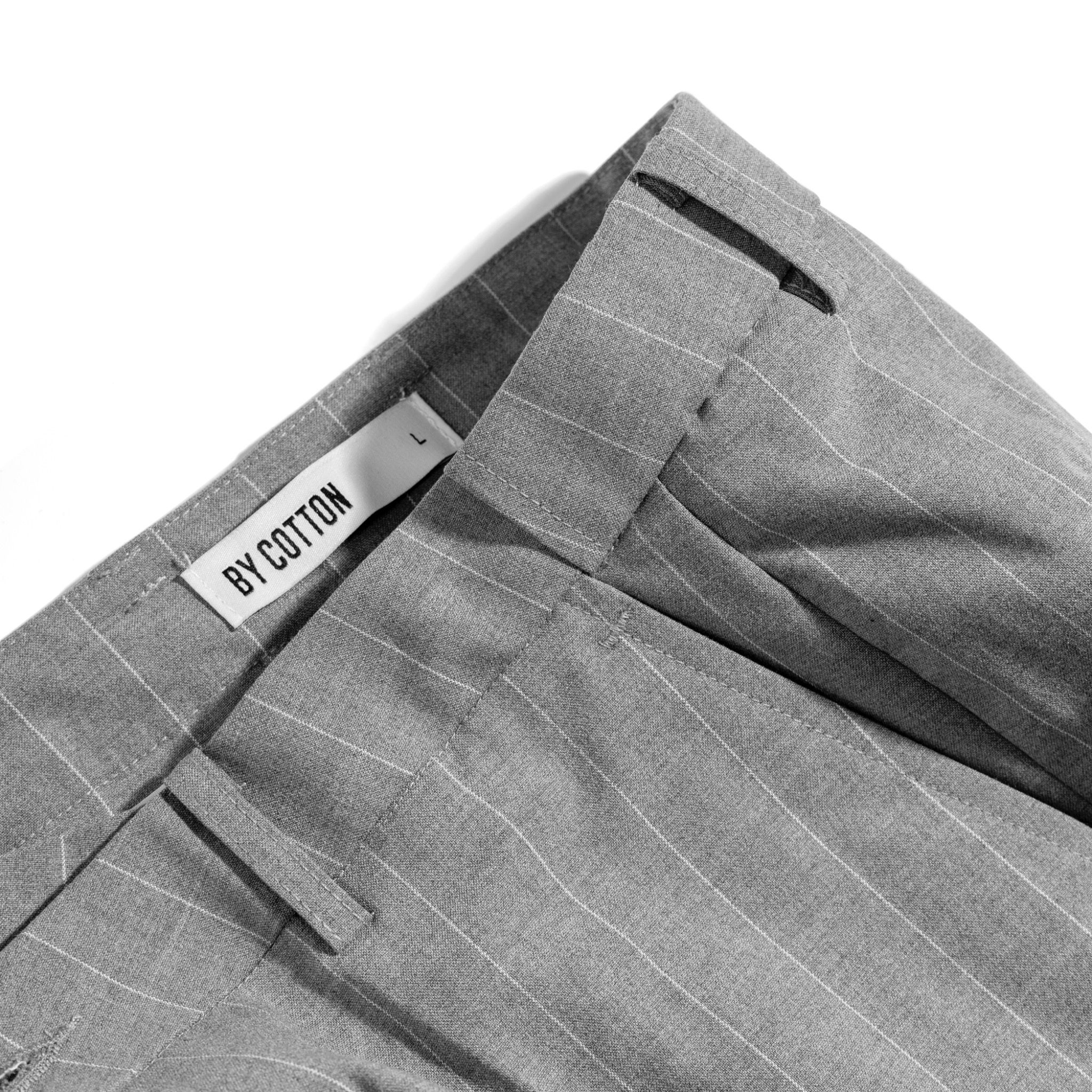 Quần Short Tây Sọc Xám