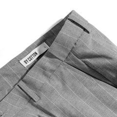 Quần Short Tây Sọc Xám