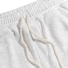 Quần Short Thun Cotton Xám Trắng