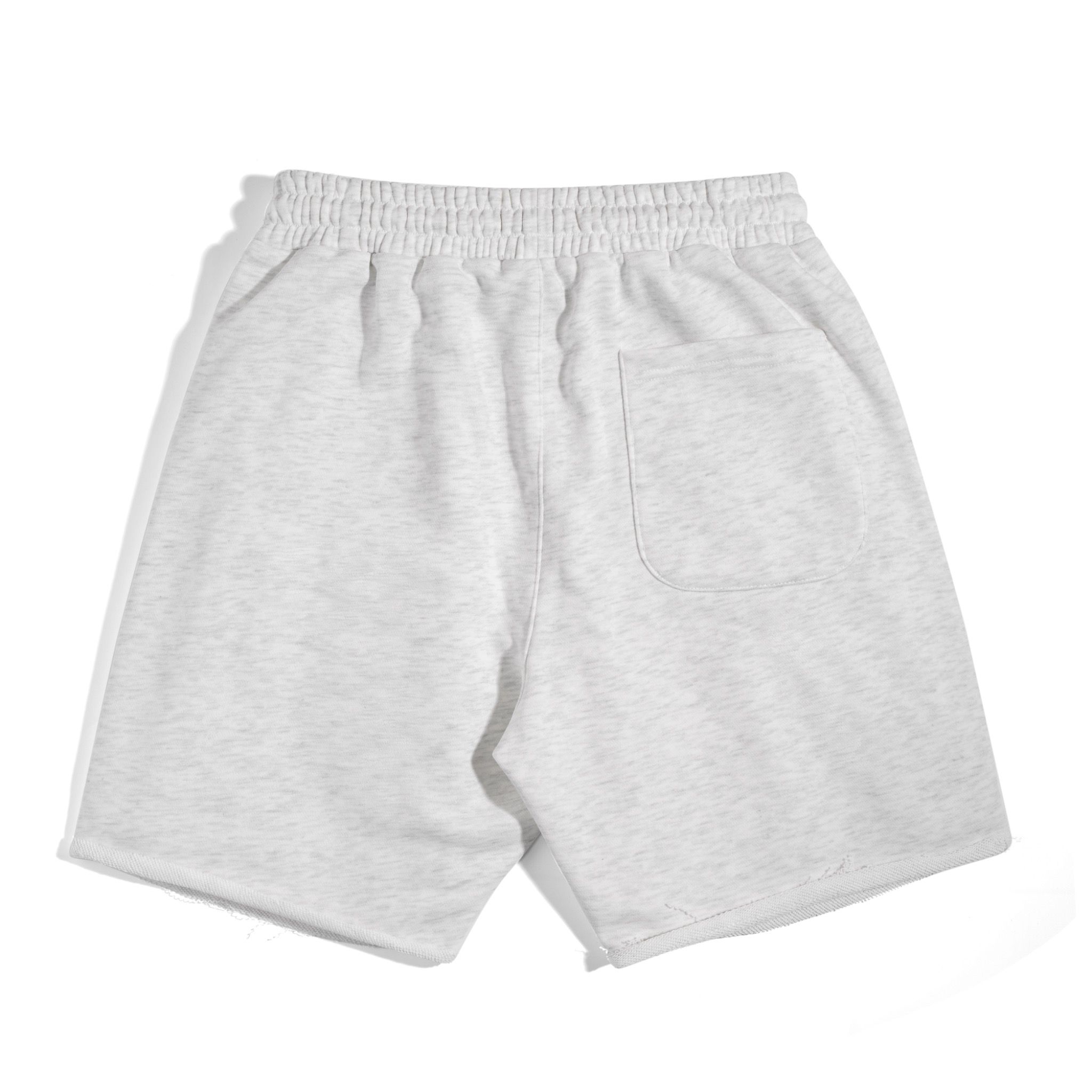 Quần Short Thun Cotton Xám Trắng