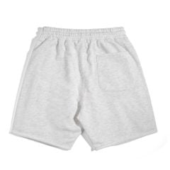 Quần Short Thun Cotton Xám Trắng