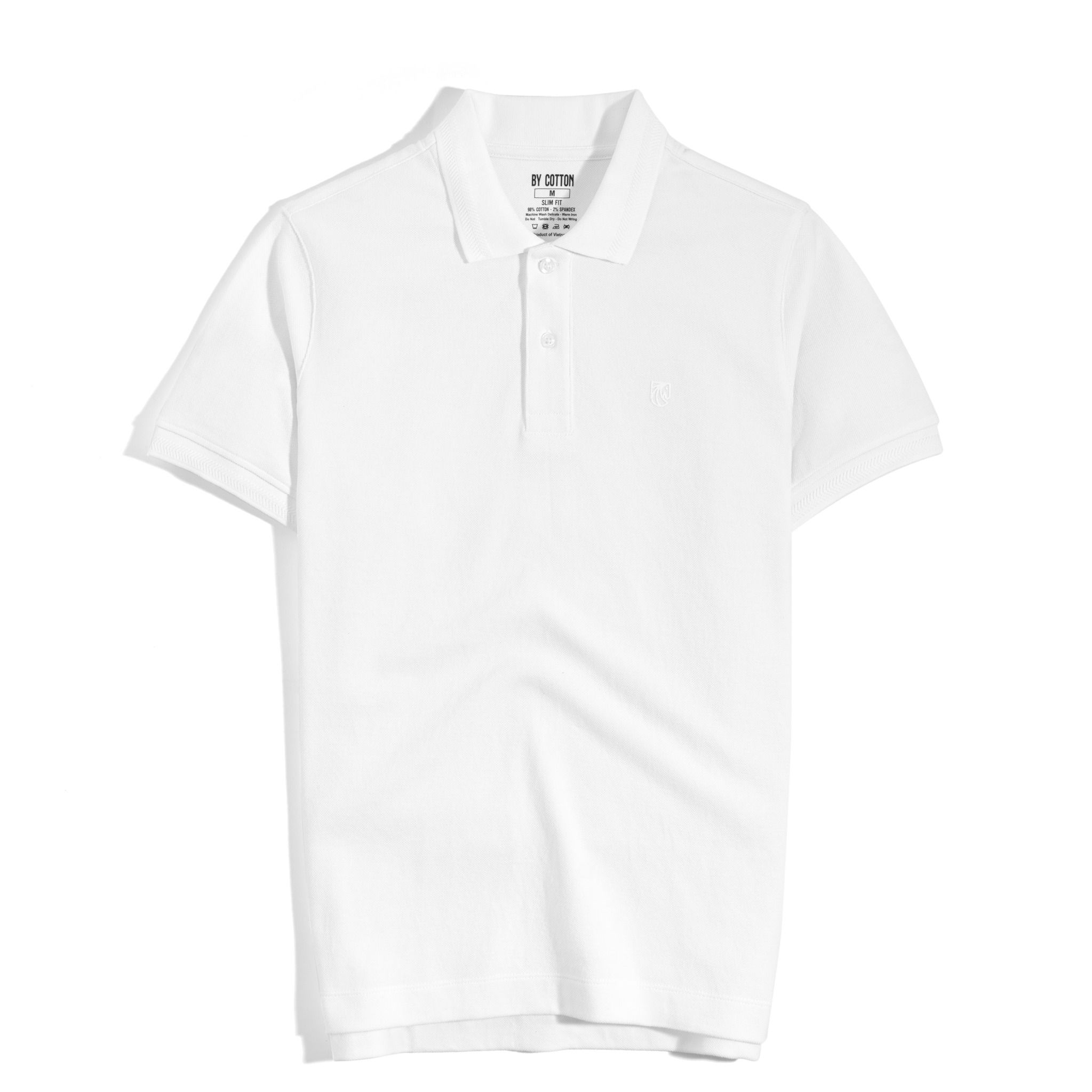 Áo Thun Polo Basic Pique 2.0 - White