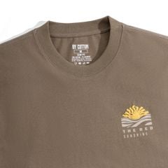 Áo Thun Cổ Tròn Slimfit In Sunshine - Màu Nâu