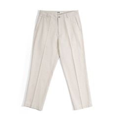 Quần Linen Dài Form Ống Đứng - Màu Nâu Nhạt