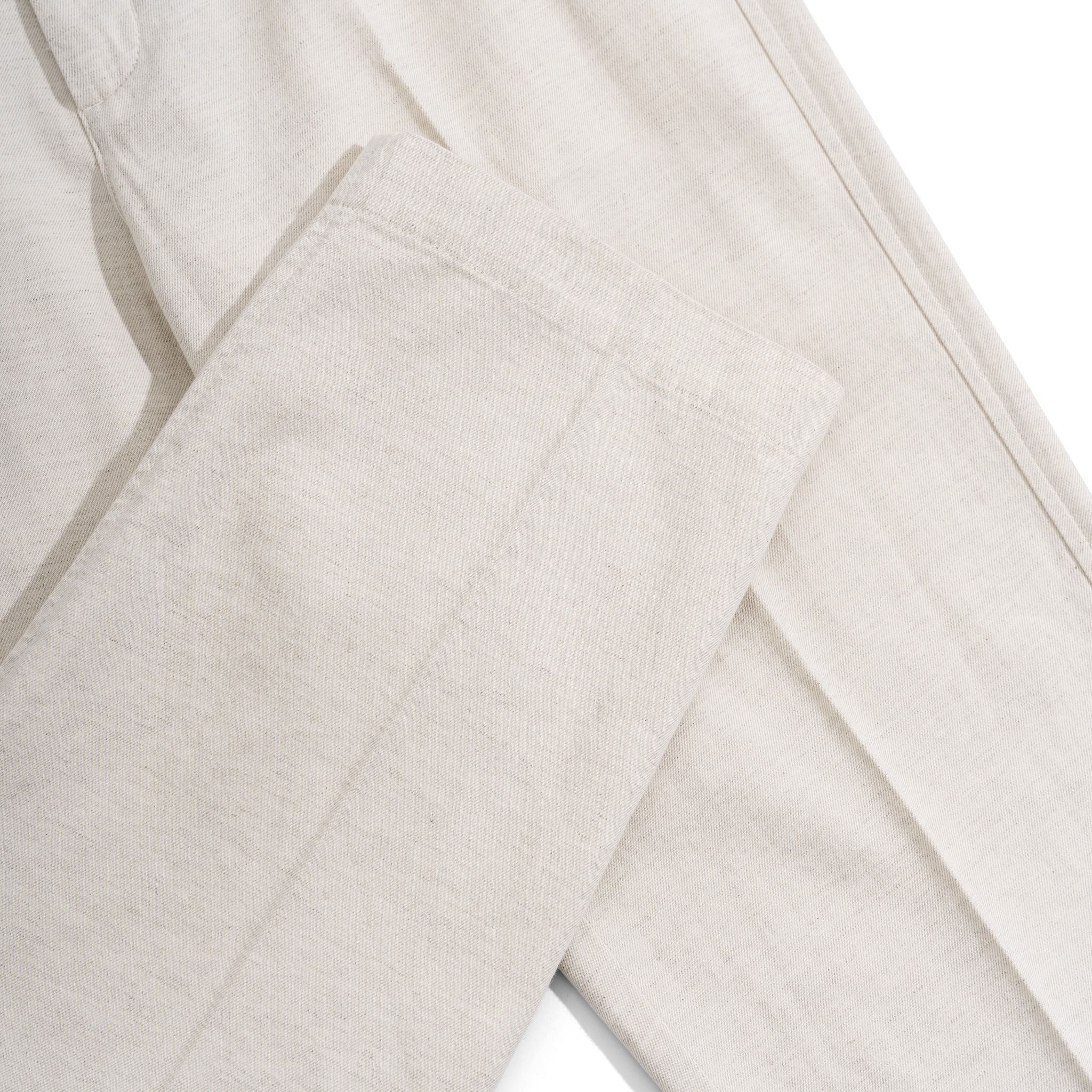 Quần Linen Dài Form Ống Đứng - Màu Nâu Nhạt