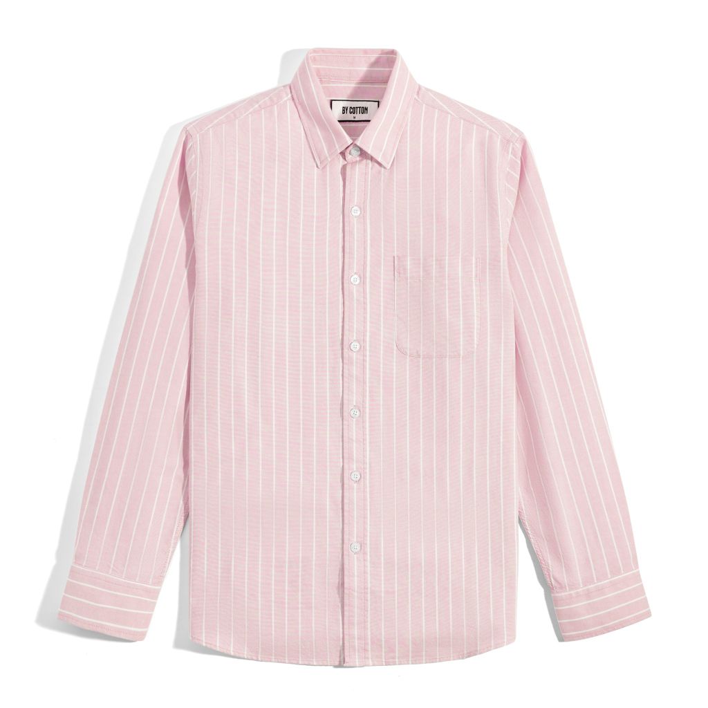 Áo Sơ Mi Oxford Coral Sọc Trắng 1124