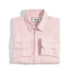 Áo Sơ Mi Oxford Coral Sọc Trắng 1124