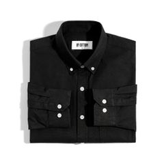 Áo Sơ Mi Nam Paper Cotton Đen - Slimfit