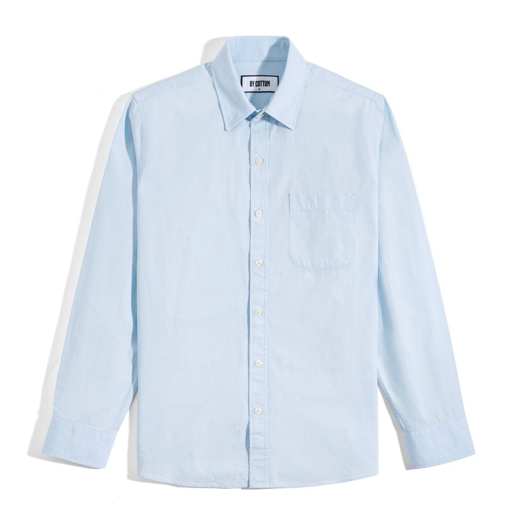 Áo Sơ Mi Nam Paper Cotton Xanh - Slimfit