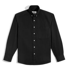 Áo Sơ Mi Nam Tay Dài Paper Cotton Màu Đen
