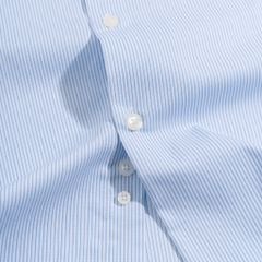 Áo Sơ Mi Công Sở Nam Cotton Sọc Nhuyễn Xanh