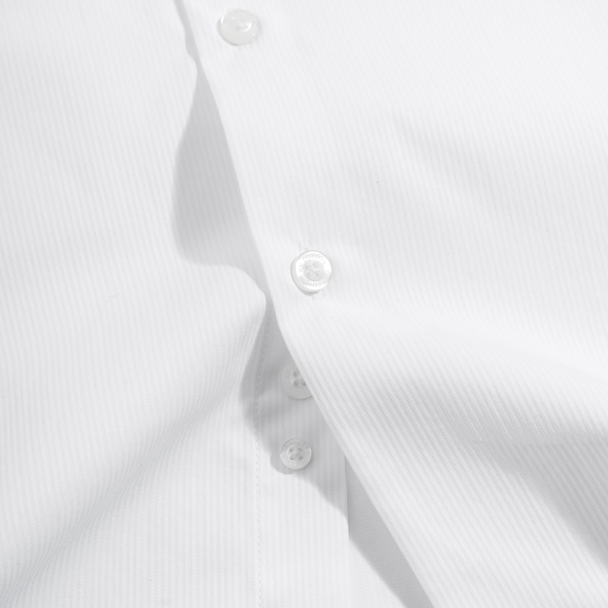 Áo Sơ Mi Công Sở Nam Cotton Gân Trắng