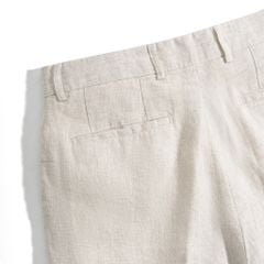 Quần Short Linen Bycotton Màu Xám Nhạt - SS2