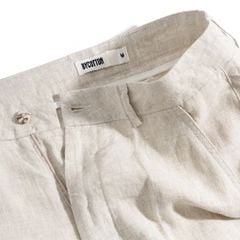 Quần Short Linen Bycotton Màu Xám Nhạt - SS2