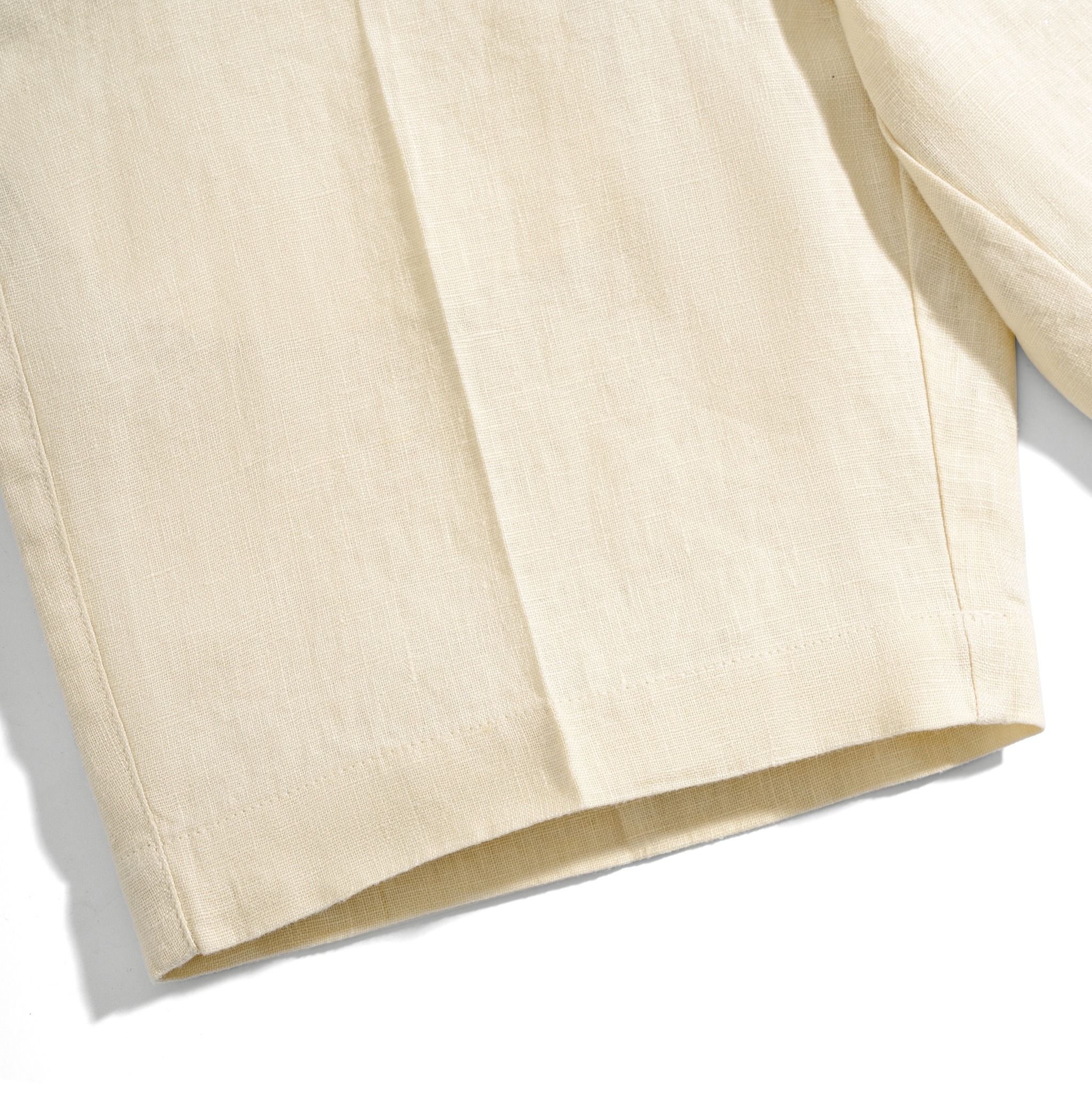 Quần Short Linen Bycotton Màu Kem - SS2