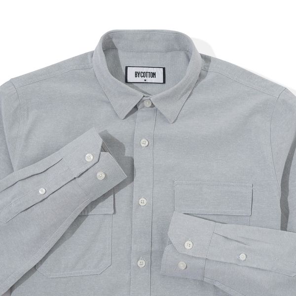 DARK GREY POCKET SHIRT 1222