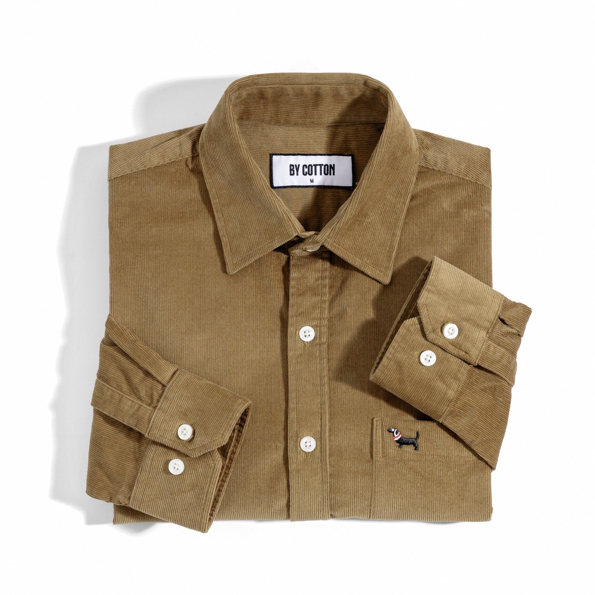 Áo Sơ Mi Nam By Cotton Velvet Nâu