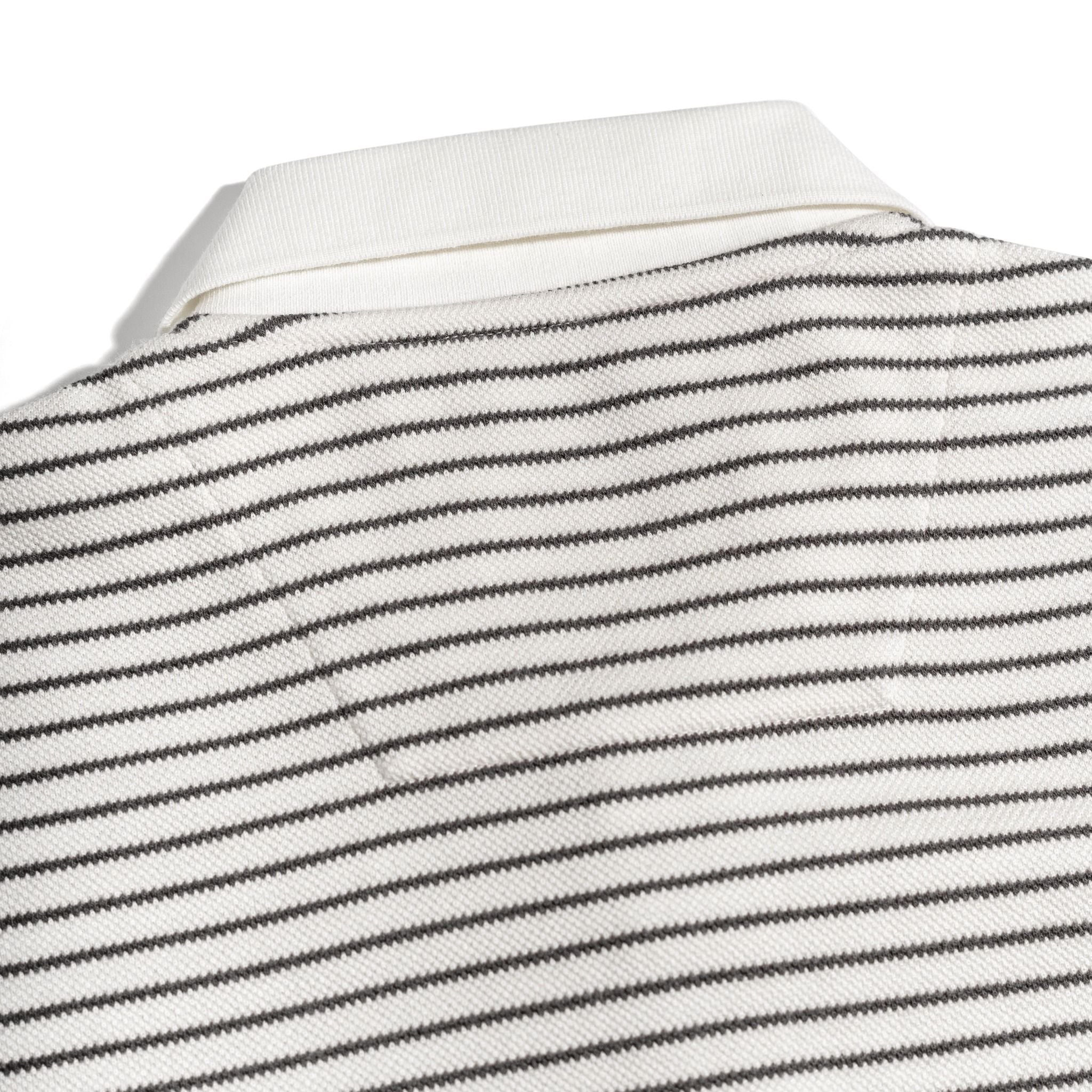 Áo Thun Polo By Cotton 2Layer Sọc Nhỏ Kem Nâu