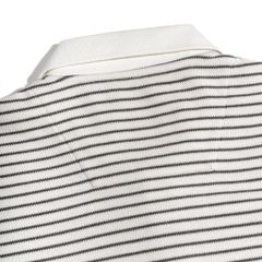 Áo Thun Polo By Cotton 2Layer Sọc Nhỏ Kem Nâu