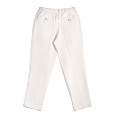 Quần Linen Dài Form Ống Đứng Màu Kem