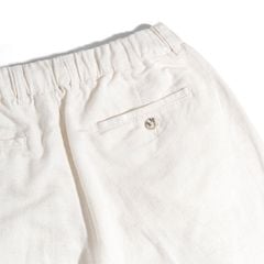 Quần Linen Dài Form Ống Đứng Màu Kem