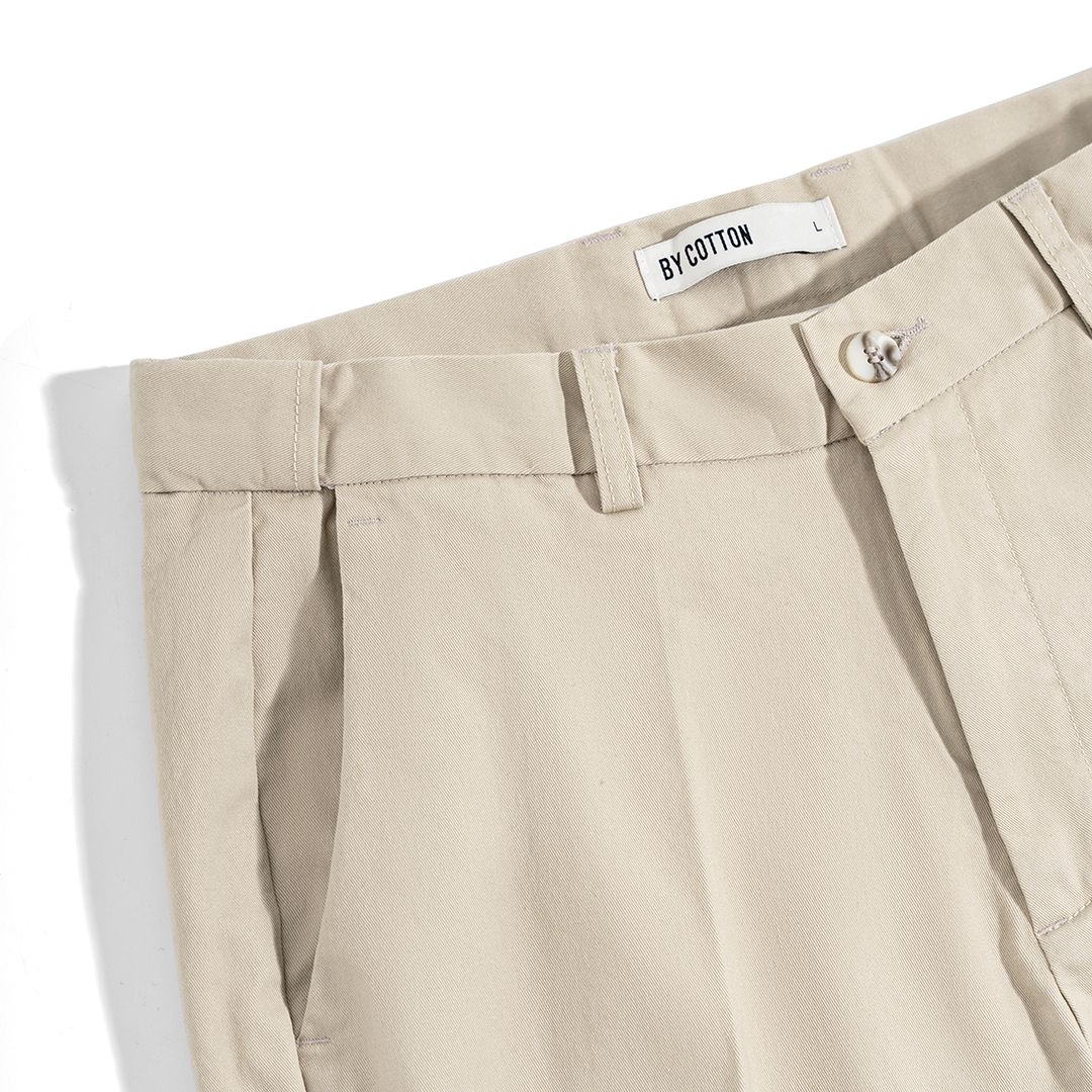 Regular Chinos Kaki Cream