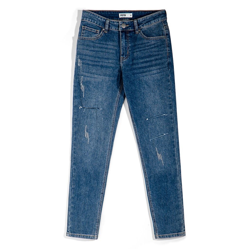 JEANS DARK BLUE RÁCH