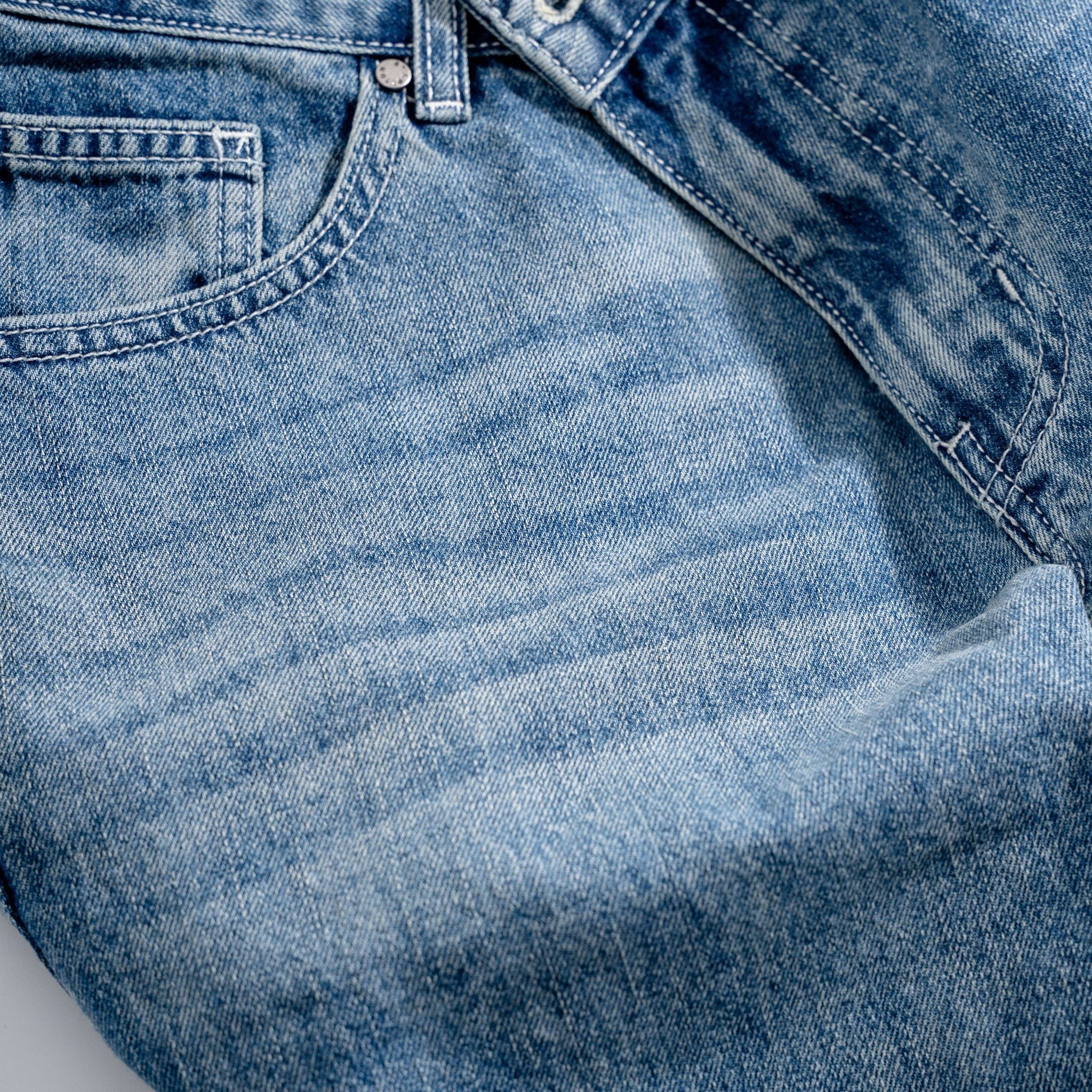 Quần Jeans Dài By Cotton - Regular - Xanh Đậm