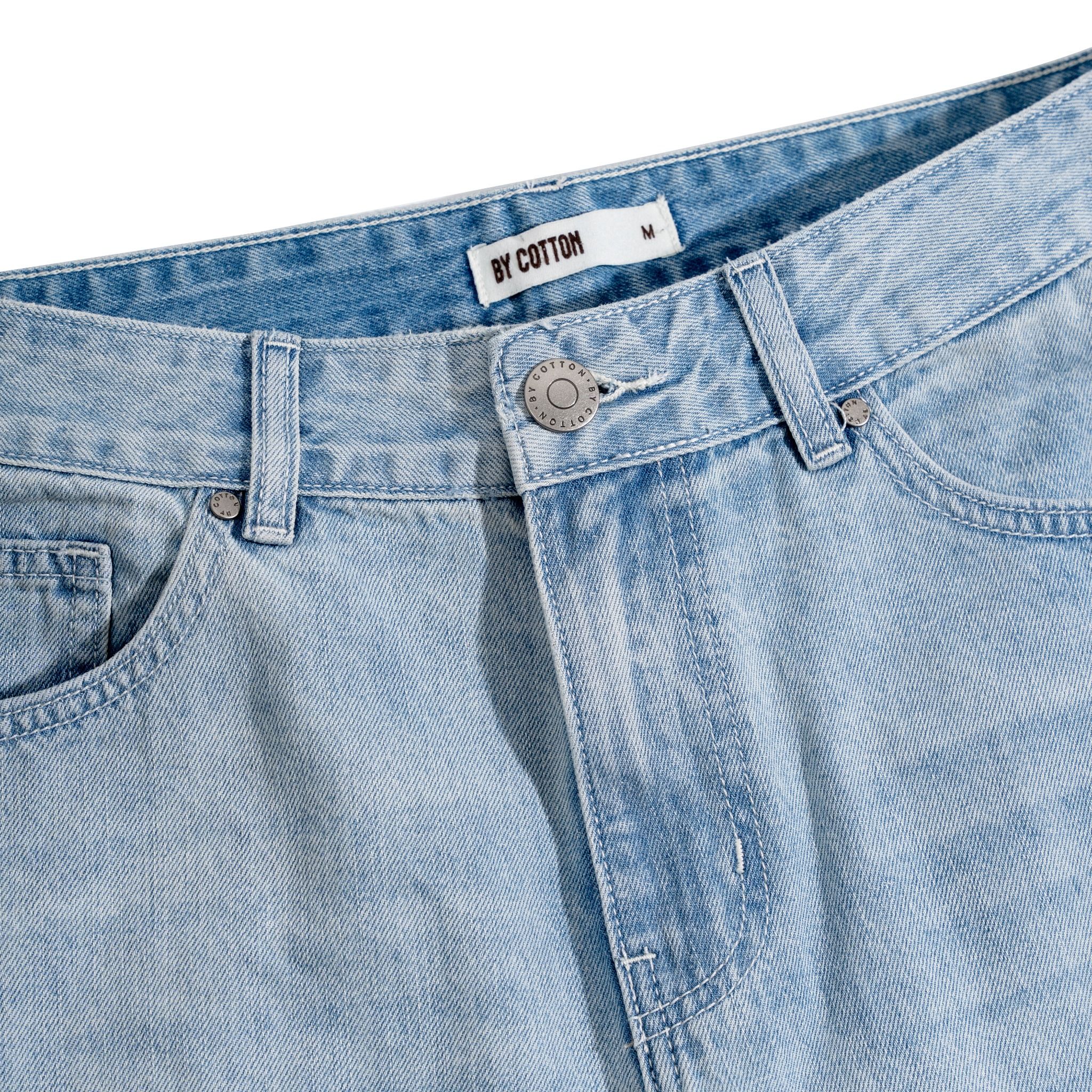 Quần Jeans Dài By Cotton - Regular - Xanh Nhạt