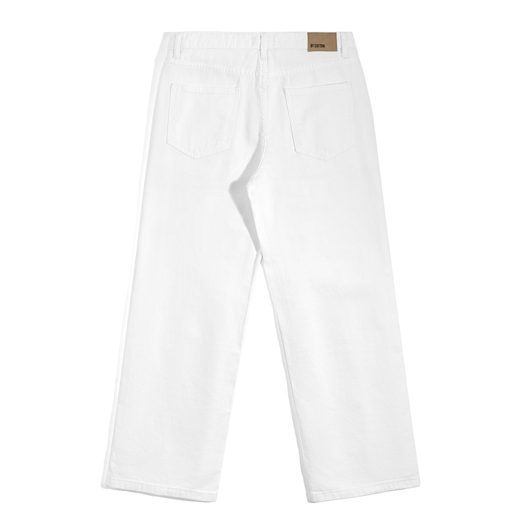 Straight Jeans - White