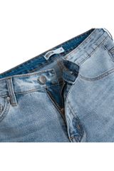 Quần Jeans Dài By Cotton Basic Xanh Nhạt