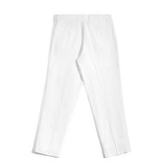 Quần Linen Dài Form Ống Đứng - Màu Trắng