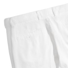 Quần Linen Dài Form Ống Đứng - Màu Trắng