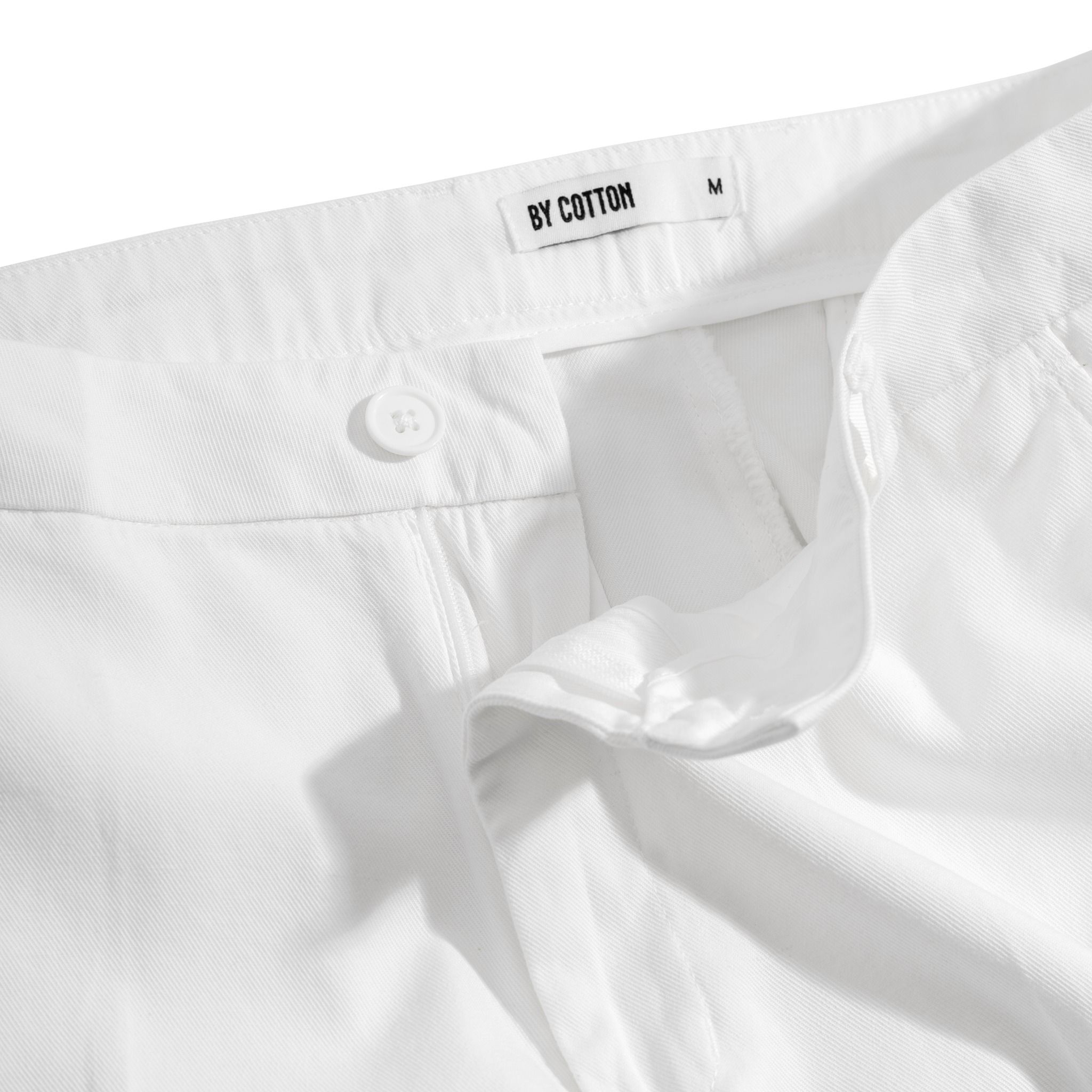 Quần Linen Dài Form Ống Đứng - Màu Trắng