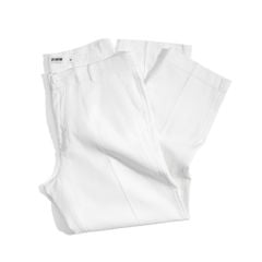 Quần Linen Dài Form Ống Đứng - Màu Trắng