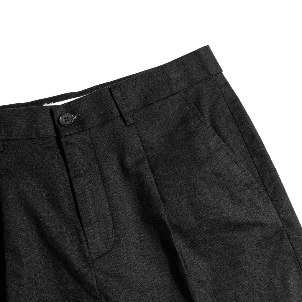 QUẦN SHORT LINEN - ĐEN