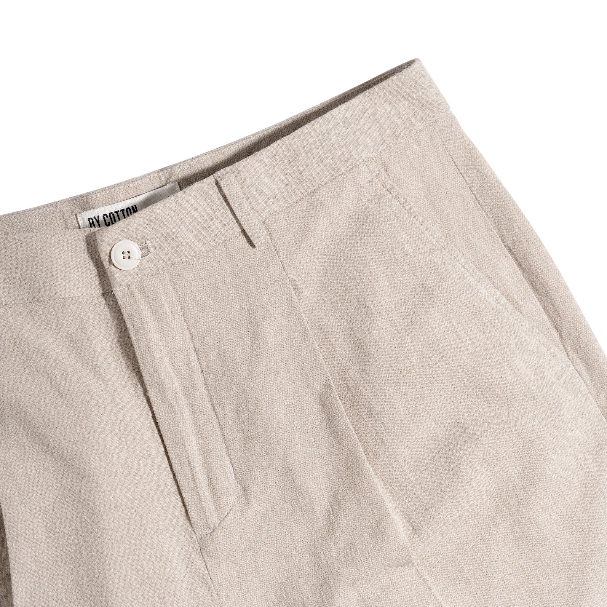 Quần Short Linen - Kem 02