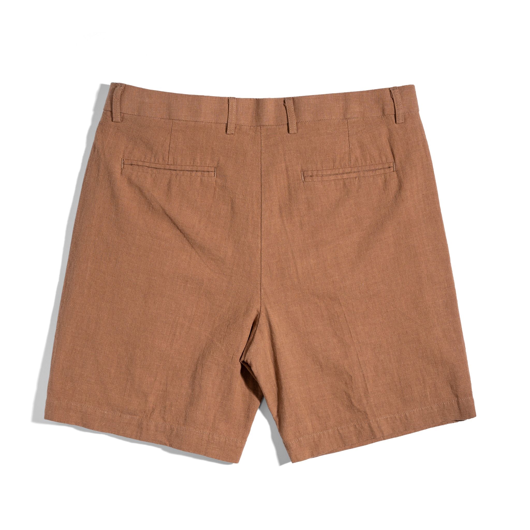 QUẦN SHORT LINEN - NÂU