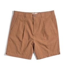 QUẦN SHORT LINEN - NÂU