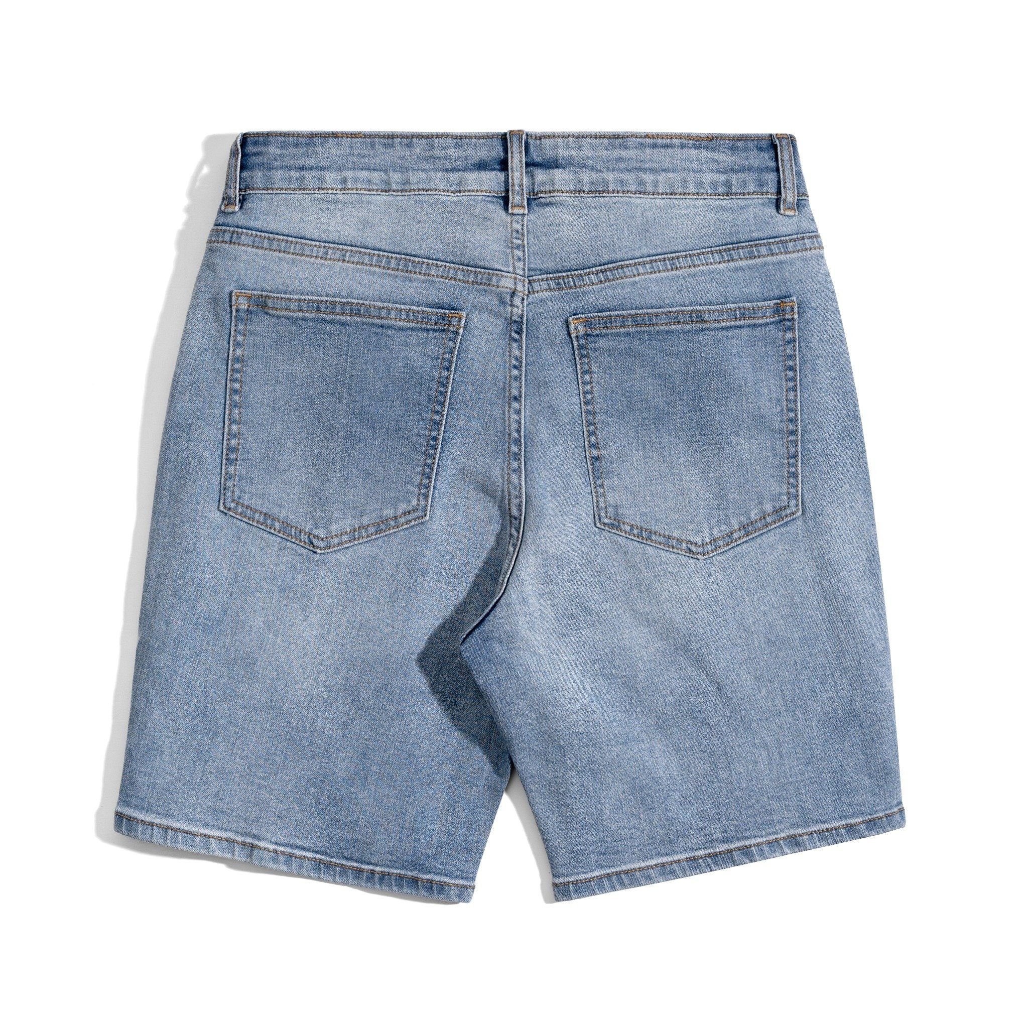 Quần Short Jeans Light Blue Rách