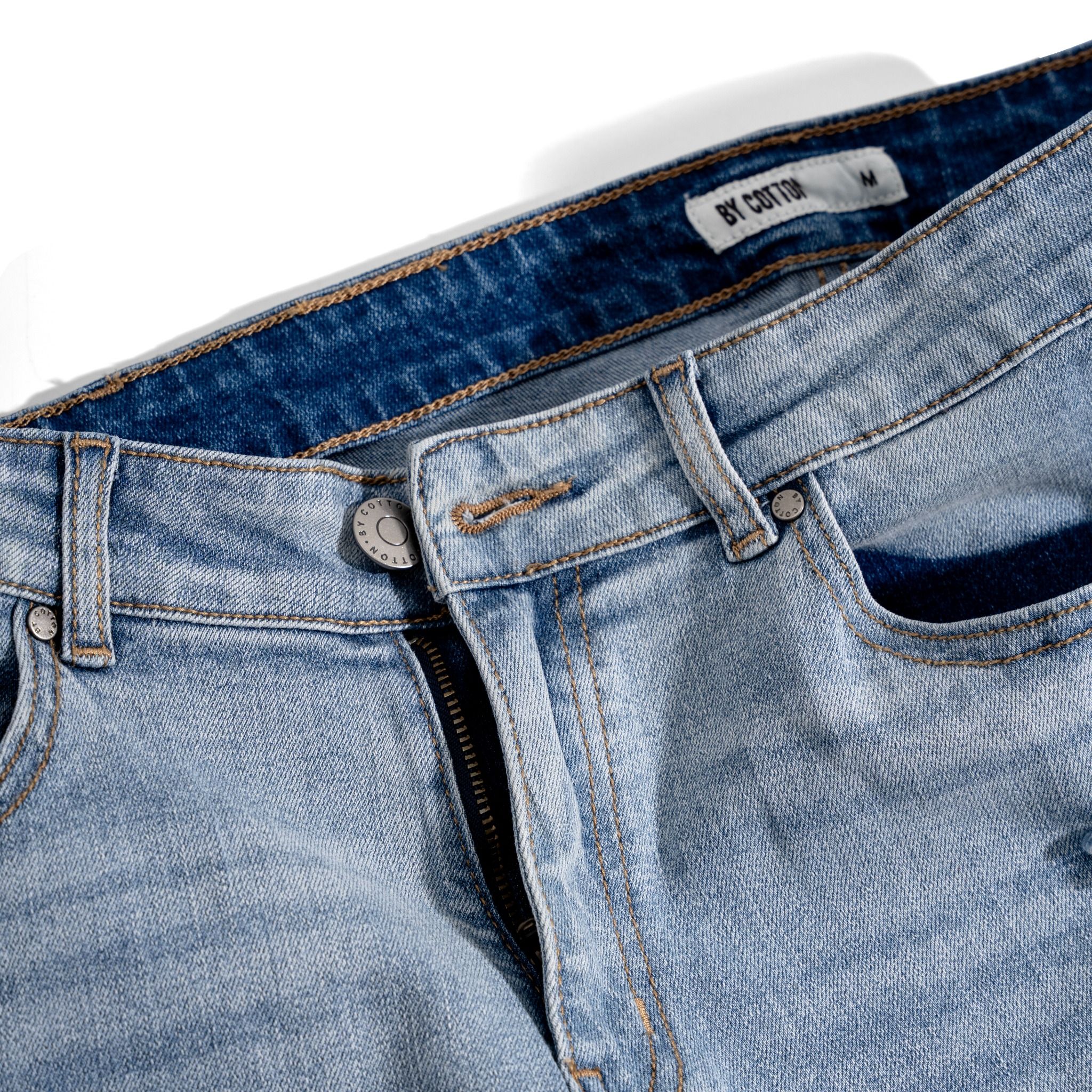Quần Short Jeans Light Blue Rách