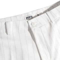 Quần Short Tây Sọc Trắng