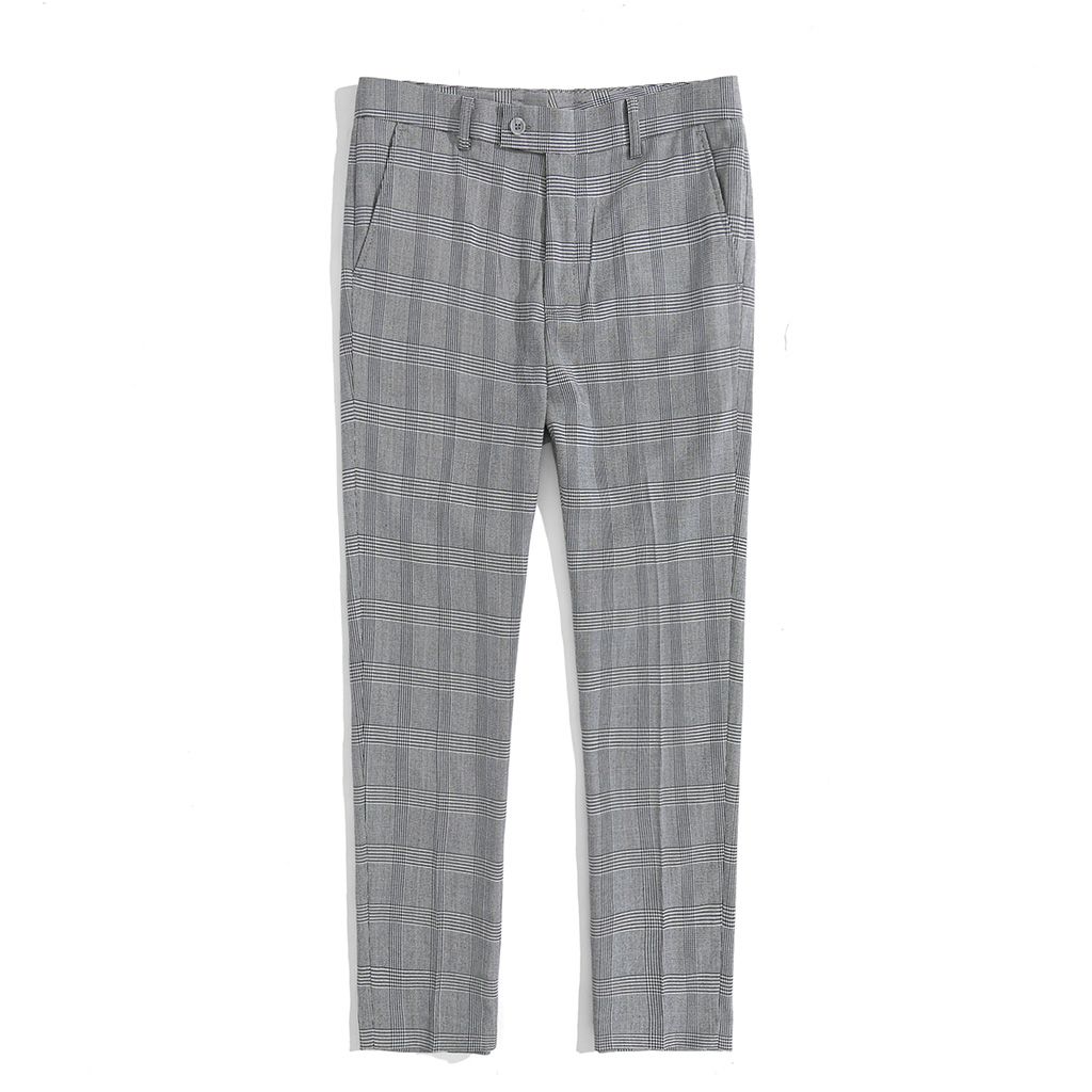 PATTERN BLACK WHITE TROUSERS