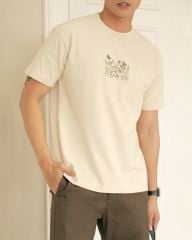 FLOWER BEIGE TEE