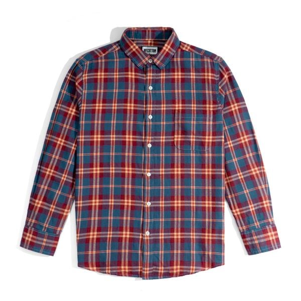 ÁO SƠ MI FLANNEL ĐỎ XANH