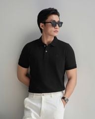 Áo Thun Polo Basic Pique 1.0 - Black